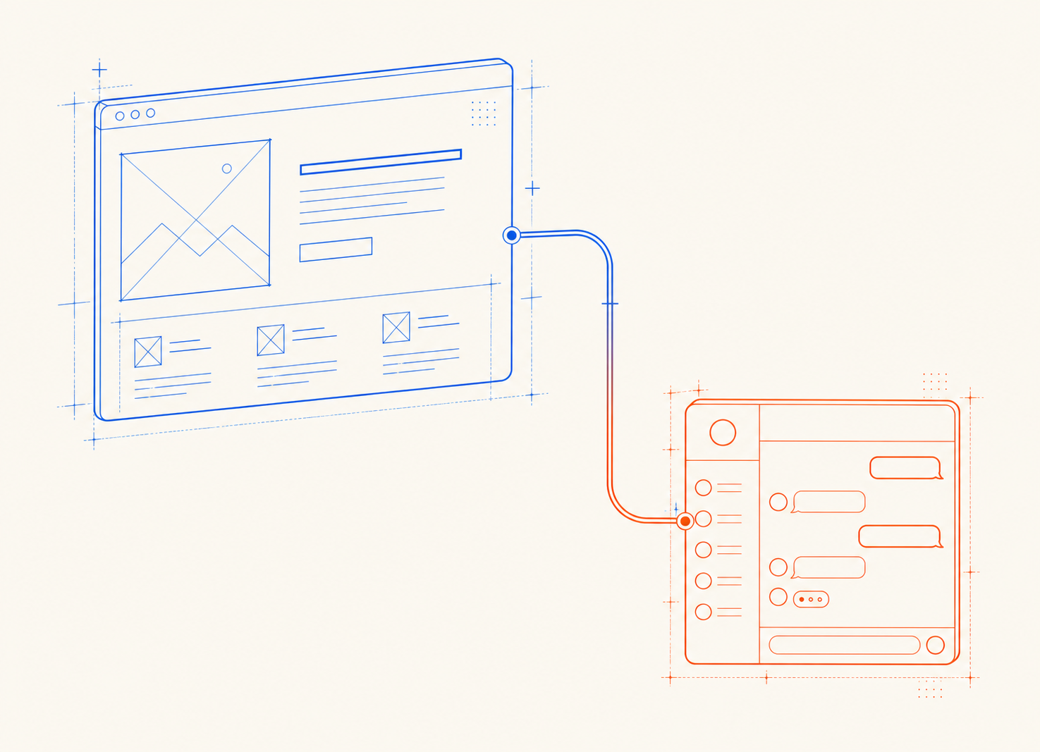 Website connected to a Messenger lead flow